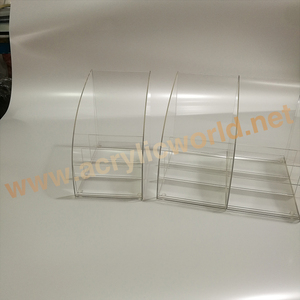 Soporte de escritorio para revistas A4 perspex transparente personalizado soporte de acrílico para folletos estante de exhibición de folletos - Product Image 4