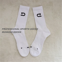 Chaussettes de course professionnelles en nylon à compression pour la circulation, avec logo personnalisé OEM, de haute qualité, pour le sport