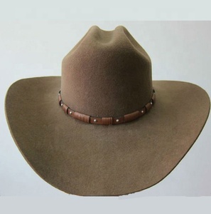 100% Wool Felt Cattleman Crease <strong>Drinking</strong> Cowboy <strong>Hat</strong> - Product Image 1