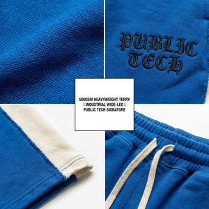 Private Label Sweatpants Manufacturer Custom Logo Streetwear Heavyweight Oversized Casual Baggy Jogging Wide Leg Sweatpants Men - Product Image 2