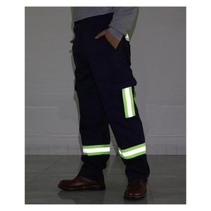 Pantalones <span class=keywords><strong>de</strong></span> Carga <span class=keywords><strong>de</strong></span> Alta Visibilidad <span class=keywords><strong>con</strong></span> Cintura Elástica Resistente al Fuego, Franja Reflectante <span class=keywords><strong>de</strong></span> 2 Pulgadas y 7.5 oz - Product Image 4