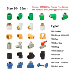 Ifan Tùy Chỉnh Ống Nước Vật Liệu 20-125Mm Màu Xanh Đồng Bền Ổ Cắm Khuỷu Tay <span class=keywords><strong>Tee</strong></span> Tất Cả Các Loại PPR Phụ Kiện Đường Ống - Product Image 3