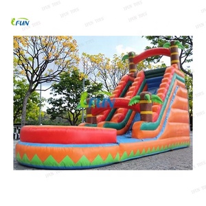 Tobogán Acuático Inflable <span class=keywords><strong>de</strong></span> Doble Carril <span class=keywords><strong>de</strong></span> 40 pies <span class=keywords><strong>de</strong></span> Grado Comercial, Diseño <span class=keywords><strong>de</strong></span> Palmera Tropical, Material <span class=keywords><strong>de</strong></span> PVC <span class=keywords><strong>de</strong></span> 0.55mm, para Parques <span class=keywords><strong>de</strong></span> Aventura y Deportivos - Product Image 2