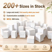 Boîte pliable en carton blanc pour petites marques avec design léger, impression de logo sur mesure, utilisation écologique