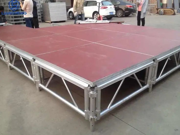 Aluminum Stage Mobile Show Stage Portable Truss Display Outdoor Folding Stage Platform Support OEM