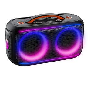 Nuevo Altavoz de Karaoke para Fiestas, Altavoz Inalámbrico Portátil de 100 W con Doble Woofer de 6.5 Pulgadas, <span class=keywords><strong>Bluetooth</strong></span>, con Dos Micrófonos <span class=keywords><strong>Inalámbricos</strong></span> Recargables - Product Image 4