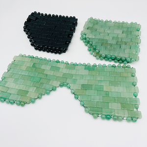 Natural <b>Jade</b> Eye Facial Mask for Beauty and Rose Quartz Green Face Eye Mask - Product Image 4