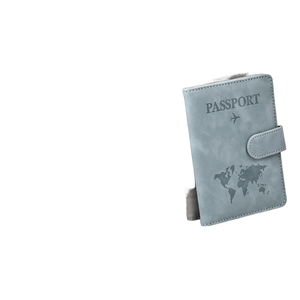 Soporte para pasaporte de cuero PU a la moda, fundas para tarjetas de bloqueo RFID, funda elástica con ranuras, billetera de viaje con logotipo, patrón de caramelo, Porta Pasaporte - Product Image 2