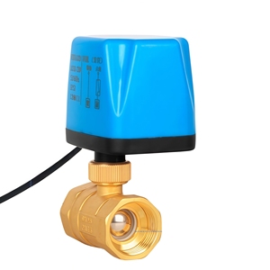 Vanne à boisseau sphérique 2 fils, réinitialisation à la coupure de courant, NC, pleine ouverture, haut débit pour système de chauffe-eau solaire - Product Image 1