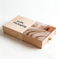 Boîte d'emballage personnalisée pour draps et taies d'oreiller avec logo, boîte de rangement en papier pour literie et oreillers avec couvercle coulissant