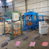 Machine à fabriquer des blocs QT4-18 à haute efficacité, ligne de production de briques en ciment entièrement automatique avec commande PLC