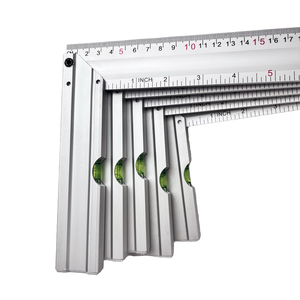 DEWEN Righello a <span class=keywords><strong>L</strong></span> in Lega di Alluminio 20cm/30cm, Strumento di Misurazione per Falegnameria, Precisione 0.01mm, Arancione/Giallo - Product Image 2