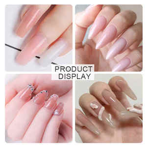 Gel dur pour construction d'ongles, gel de construction à retirer par trempage, extensions d'ongles en gel UV, gel de construction pour ongles - Product Image 4