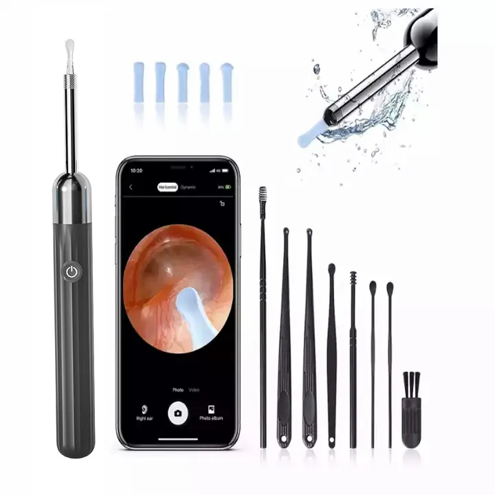 Электрический светлый эндоскоп, устройство для удаления ушного воска, цифровой инструмент для удаления ушного воска, набор для чистки ушного воска с камерой, очиститель ушного воска
