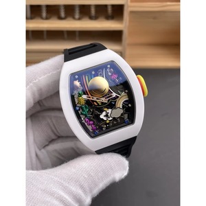 Popular bestseller 88 Smile White Ceramic Blue Crystal top-grade water-resistant 50-bar <b>automatic</b> mechanical watch - Product Image 3