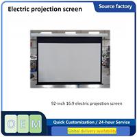 Écran de projection motorisé électrique pour cinéma maison CGT4k 92-200 pouces 16:9 en PVC