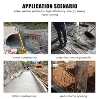 Petite pompe à béton à performance avancée avec nouvelle conception Structure secondaire inclinée Composants du noyau du moteur Pompe de coulée