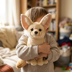 Peluche de Zorro <span class=keywords><strong>Fennec</strong></span> Personalizado, Lindos Animales de Peluche, Muñeco de Animal Salvaje para Niños, Regalo, Souvenir de Zoológico, Proveedor de Fábrica, Personalización OEM ODM - Product Image 2
