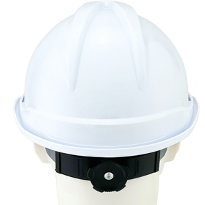 Casque de sécurité industriel blanc de type V, suspension à 6 points, sans fentes - Product Image 6