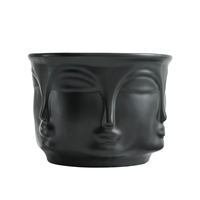 Porte-bougie en céramique électro-plaqué, style moderne minimaliste haut de gamme, décoration de Noël pour la maison, forme ronde
