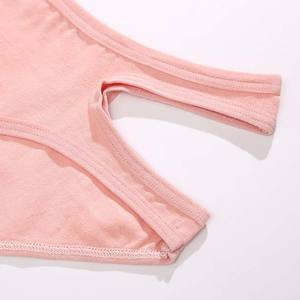 <span class=keywords><strong>Buon</strong></span> prezzo da donna biancheria intima tinta unita mutandine comode in vita da donna all'ingrosso nuova alta qualità - Product Image 5