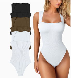 Conjunto de Pantalones Ajustados de Cintura Alta Elásticos para Mujer, Mono Sexy sin Mangas, Conjuntos Femeninos para Europa <span class=keywords><strong>y</strong></span> Estados Unidos - Product Image 1