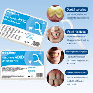 Keleek Cure-dents en polyéthylène 400D de qualité alimentaire haute densité, saveur menthe poivrée, soin doux, 30 unités, durée de conservation 5 ans - Product Image 3