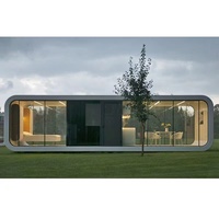 Casa Prefabricada moderne et populaire Mini cabine Apple Maison Conteneurs Maison Capsule de 40 pieds avec terrasse