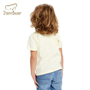 Vêtements bio pour garçon, t-shirts à manches courtes en coton bio, vente chaude <span class=keywords><strong>2021</strong></span>, t-shirt à manches courtes en gros, t-shirts pour enfants - Product Image 4