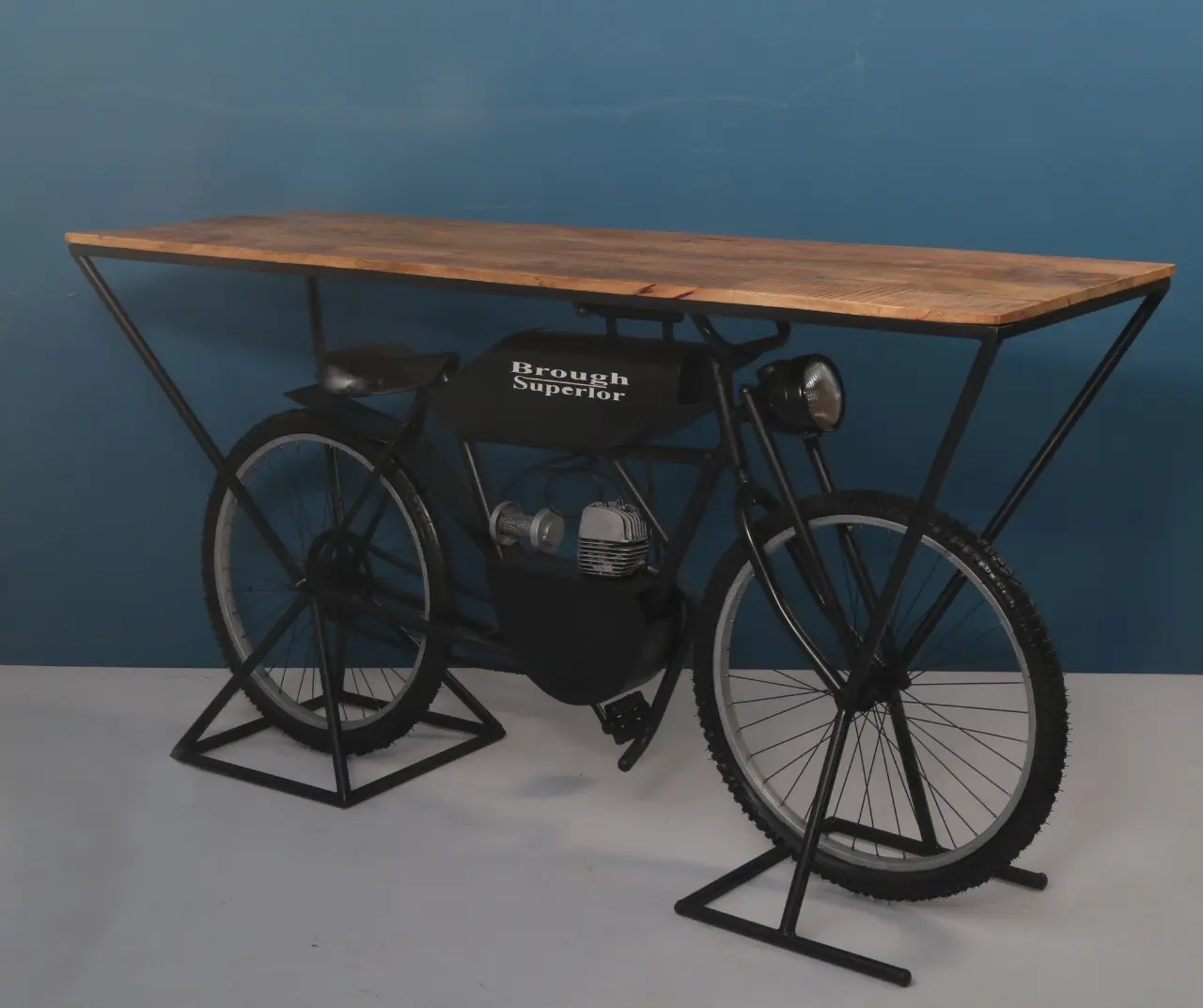 Mobili per automobili di alta qualità superiore Design del ciclo industriale indiano consolle in legno di ferro prodotto sfuso