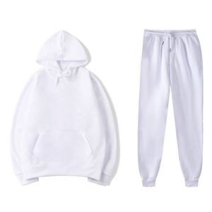 Wholesale Men' Blank Plain, <b>Hoodie</b> and Sweatpants Solid Color Fleece Custom 3D Puff Printing Logo Women <b>Hoodies</b> Set/ - Product Image 2