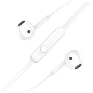 Auriculares intrauditivos blancos KSC-1301 con micrófono y conector de 3,5 mm para dispositivos móviles - Product Image 3