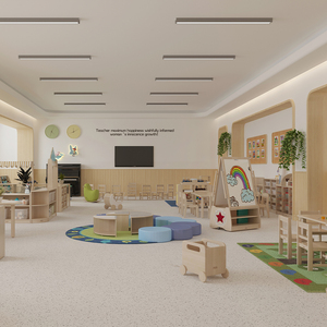 Juego de Mesa, Silla y Armario de Plástico Resistente y Ecológico para Niños, Fácil de Montar, Ideal para Guarderías y Centros de Cuidado Infantil - Product Image 6