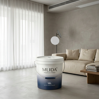Peinture micro-ciment à base d'eau pour murs intérieurs et extérieurs, résistante aux UV, anti-moisissure, faible odeur, fourniture directe d'usine OEM