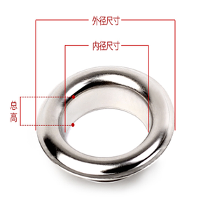 De plata ojal, ojal golpe morir herramienta para cinturón hebilla decoración de ropa hebilla remache hueco Botón de ojo - Product Image 2