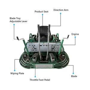 Allanadora Mecánica Huiteng Blanca de 25 HP para Acabado de Pisos de Concreto con Bajo Costo de Mantenimiento - Product Image 4