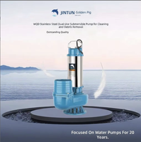 Pompa Limbah Submersible Stainless Steel WQD Portabel 5 HP Bertenaga AC Pompa Drainase Ganda Tujuan Irigasi Pertanian