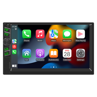 Autoradio universel double DIN 7 pouces Bluetooth USB stéréo sans fil Carplay Android Auto radio FM lecteur MP5 tactile