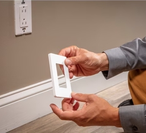 Đơn-gang screwless wallplate PVC tấm bìa cho ổ cắm tường và chuyển đổi vít ít Bảng điều chỉnh mặt đơn cực loại - Product Image 4