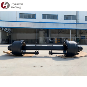 Nouvelle suspension à <span class=keywords><strong>double</strong></span> <span class=keywords><strong>essieu</strong></span> en acier de taille standardisée pour semi-remorques 10-25 tonnes - Product Image 5