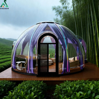 Casa Burbuja con Techo Transparente, Domo Geodésico, Tienda de Glamping, Cápsula para Observación de Estrellas, para Estancias Inolvidables, Escapadas Románticas y Eventos