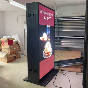 Tầng thường vụ trong nhà/ngoài trời 65/75/86/100 inch đôi màn hình p2.5 p3.9 đầy đủ màu sắc kỹ thuật số biển biển quảng cáo <span class=keywords><strong>LED</strong></span> hiển thị Totem - Product Image 6