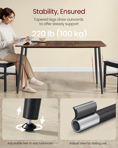 <span class=keywords><strong>Table</strong></span> de cuisine moderne <span class=keywords><strong>VASAGLE</strong></span> avec plateau résistant à la chaleur, assemblage rapide, <span class=keywords><strong>table</strong></span> à <span class=keywords><strong>manger</strong></span> de 55,1 pouces pour 4 à 6 personnes - Product Image 5