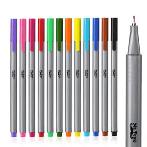 12 colori pennarello linea sottile punta 0.4MM punta sottile arte fai da te pittura linea sottile pennarello per amici di famiglia colleghi