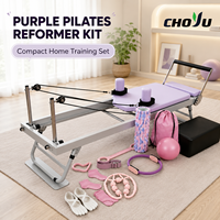 Machine de Pilates Reformer Premium avec boîte de Pilates et kit d'accessoires complet pour l'entraînement complet du corps à domicile