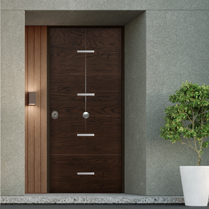 Puerta de fibra de vidrio de seguridad Poseidon moderna superventas energía insonorizada máxima seguridad función antirrobo bisagras ajustables - Product Image 6