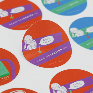 Custom Printed <b>Logo</b> Labels for Packaging Vinyl Waterproof <b>Sticker</b> Printing Roll Label Round <b>Stickers</b> - Product Image 6