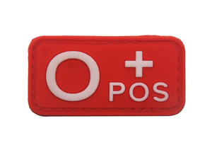 Parche Táctico de Camuflaje para Brazalete, Tipo 0 Positivo, Grupo Sanguíneo B O <span class=keywords><strong>AB</strong></span> -IR, Reflejo en la Oscuridad, Color Negro, Accesorios para Mochila - Product Image 2
