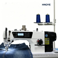 Machine à coudre plate à une aiguille avec coupe-fil et engrenage pour denim et toile, haute vitesse, en acier inoxydable