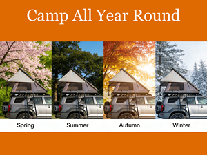 Tente <span class=keywords><strong>de</strong></span> toit <span class=keywords><strong>de</strong></span> voiture SUV imperméable pour 4 personnes, auvent latéral pliable pour l'extérieur avec tente <span class=keywords><strong>de</strong></span> toit en toile <span class=keywords><strong>de</strong></span> coque - Product Image 4